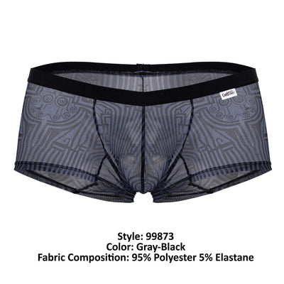 CandyMan 99873 Egyptian Trunks Color Gray-Black