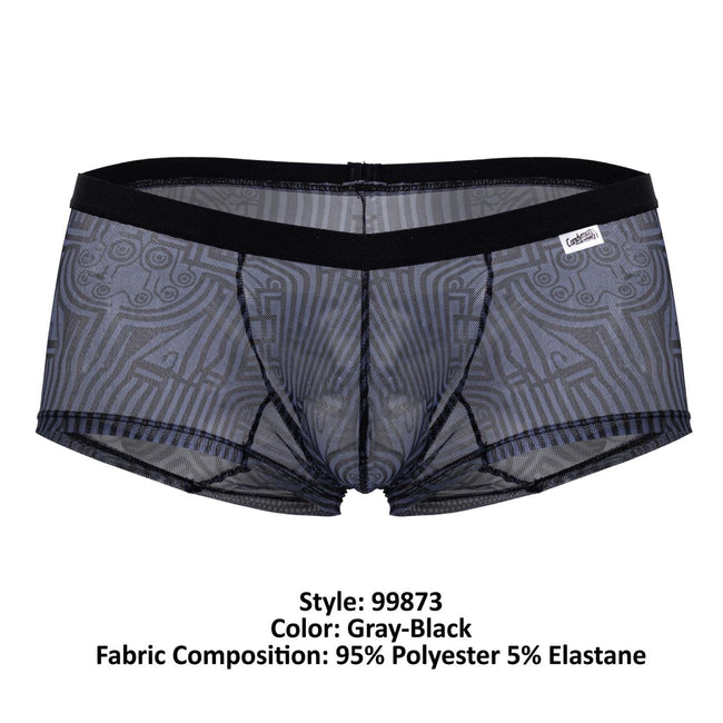 CandyMan 99873 Egyptian Trunks Color Gray-Black