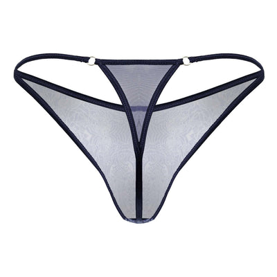 CandyMan 99875 Water prints Thongs Color Blue-White