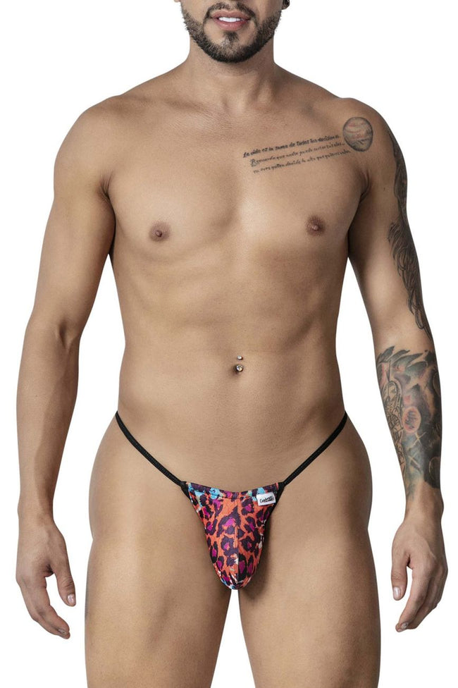 CandyMan 99877 Leopard Thongs Color Animal Print
