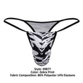 CandyMan 99877 Zebra Thongs Color Zebra Print