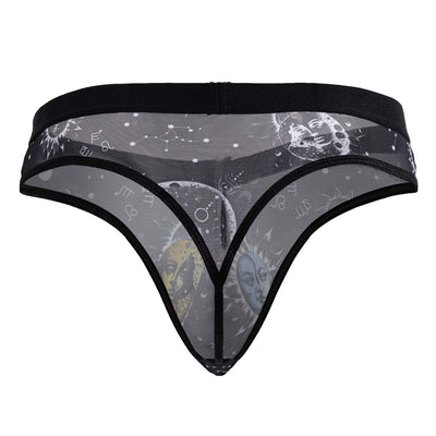 CandyMan 99885 Sun Moon Thongs Color Black-White