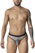 CandyMan 99885 Sun Moon Thongs Color Nude-Black