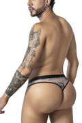 CandyMan 99885 Sun Moon Thongs Color Nude-Black