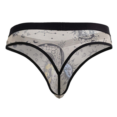 CandyMan 99885 Sun Moon Thongs Color Nude-Black