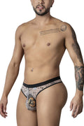 CandyMan 99885 Sun Moon Thongs Color Nude-Black