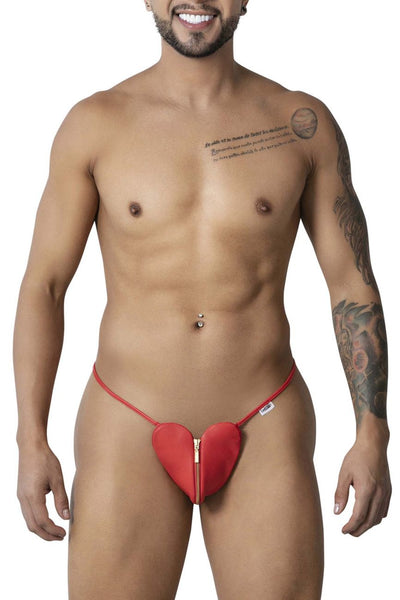 CandyMan 99892 Heart Thongs Color Red