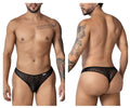 CandyMan 99894 Geometric Mesh Briefs Color Black