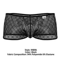 CandyMan 99896 Geometric Mesh Trunks Color Black
