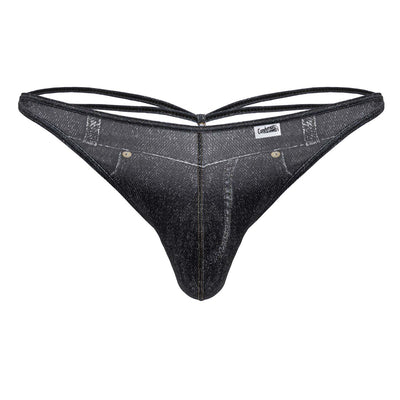 CandyMan 99899 Cowboy Thongs Color Denim Black