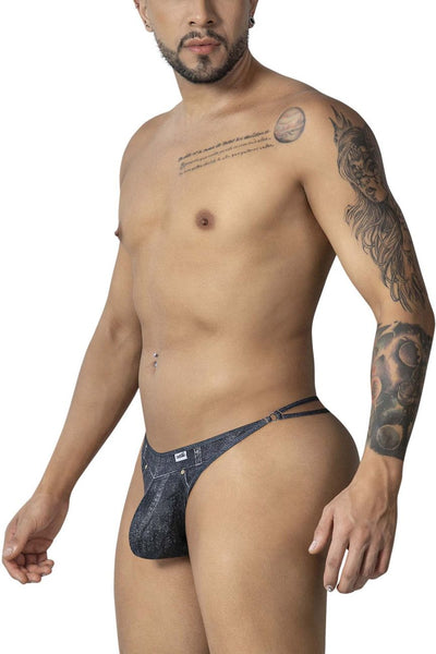 CandyMan 99899 Cowboy Thongs Color Denim Black