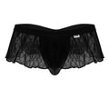 CandyMan 99901 Geometric Mesh Thongs Color Black