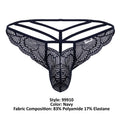 CandyMan 99910 Lace Thongs Color Navy