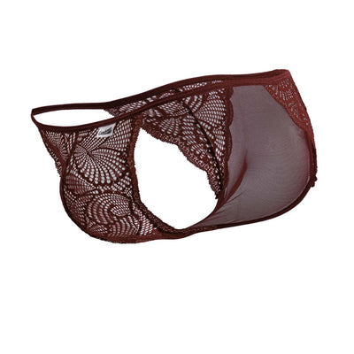 CandyMan 99914 Lace Briefs Color Burgundy