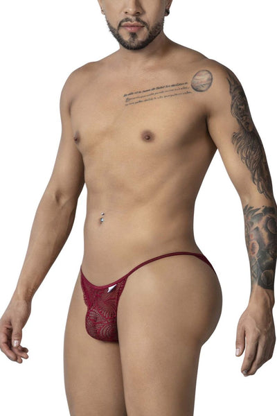 CandyMan 99914 Lace Briefs Color Burgundy