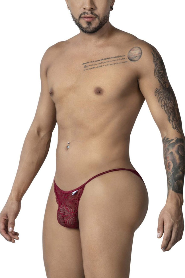 CandyMan 99914 Lace Briefs Color Burgundy