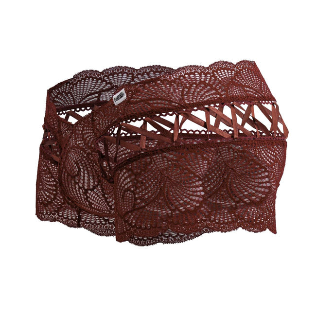 CandyMan 99916 Lace Trunks Color Burgundy