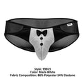 CandyMan 99919 Tuxedo Briefs Color Black-White