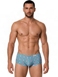 CandyMan 99922 Men's Underwear Printed Low Rise Trunks Color Printed Blue