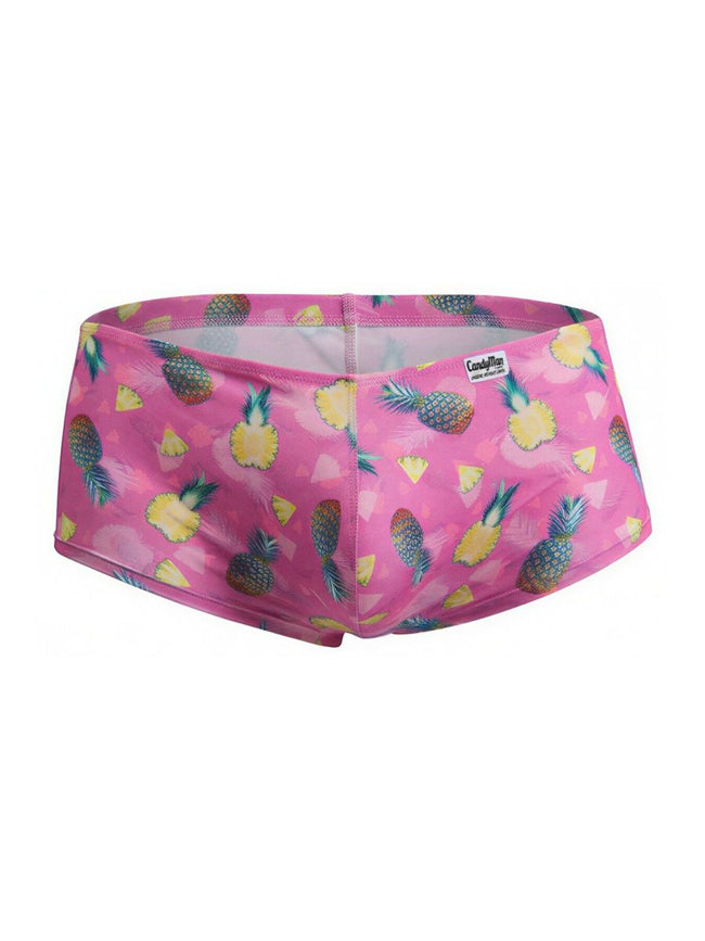 CandyMan 99922 Men's Underwear Printed Low Rise Trunks Color Printed Pink