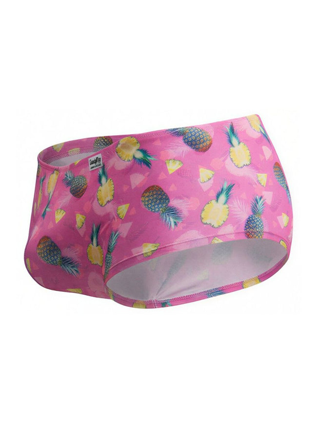 CandyMan 99922 Men's Underwear Printed Low Rise Trunks Color Printed Pink