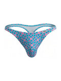 CandyMan 99924 Men's Underwear Printed Thong Color Printed Blue