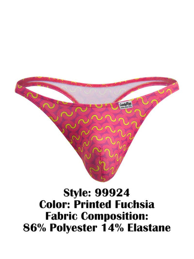 CandyMan 99924 Thongs Color Printed Fuchsia