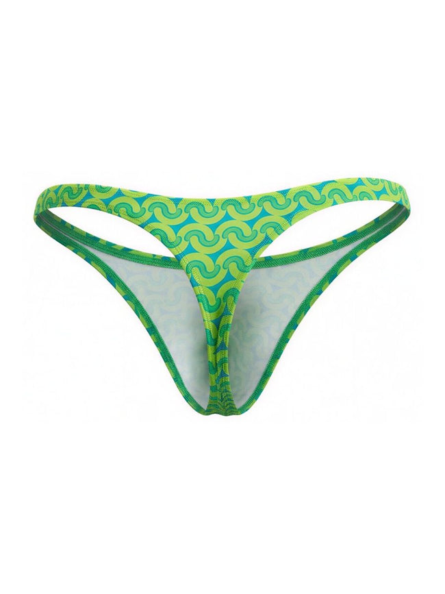 CandyMan 99924 Men's Underwear Printed Thong Color Printed Green