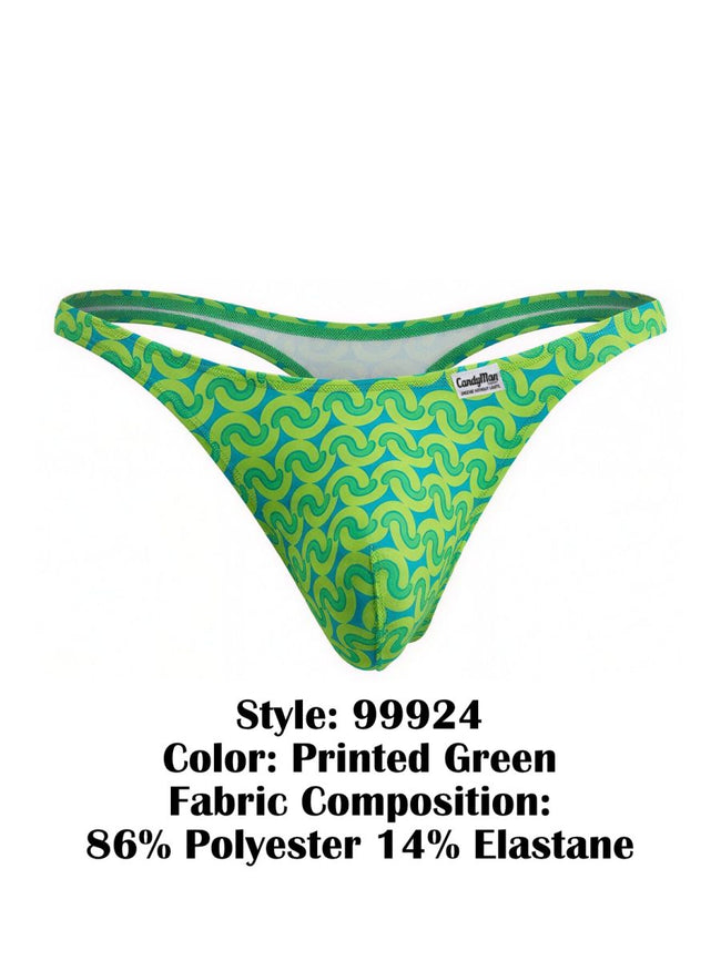 CandyMan 99924 Thongs Color Printed Green