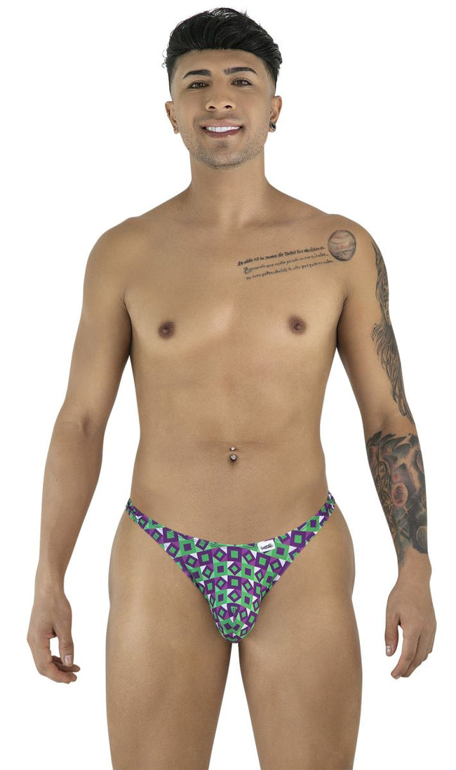 CandyMan 99924 Thongs Color Printed Purple