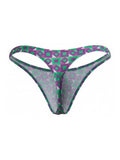 CandyMan 99924 Men's Underwear Printed Thong Color Printed Purple
