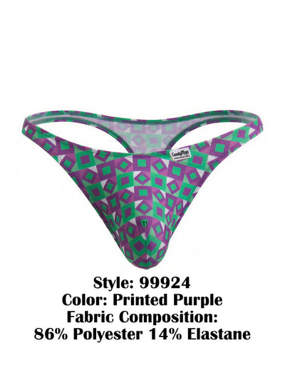 CandyMan 99924 Thongs Color Printed Purple