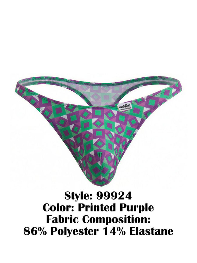 CandyMan 99924 Thongs Color Printed Purple