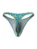 CandyMan 99924 Men's Underwear Printed Thong Color Printed Turquoise