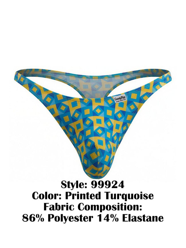 CandyMan 99924 Thongs Color Printed Turquoise
