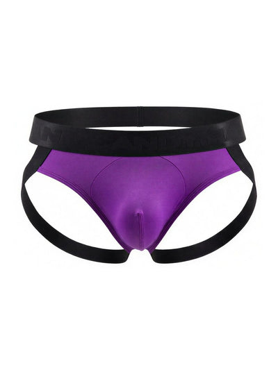 CandyMan 99925 Men's Underwear Supportive Strappy Jockstrap Color Orchid