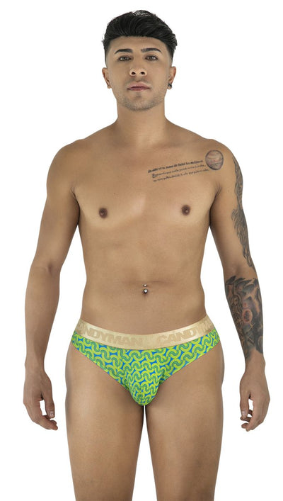 CandyMan 99926 Briefs Color Printed Green