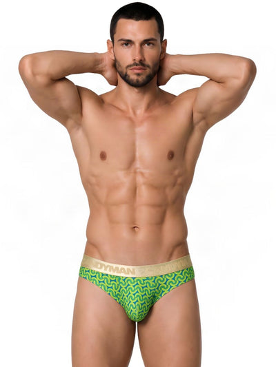 CandyMan 99926 Men's Underwear Printed Briefs Color Printed Green