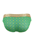 CandyMan 99926 Men's Underwear Printed Briefs Color Printed Green