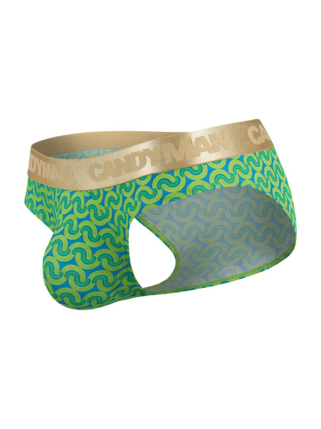 CandyMan 99926 Men's Underwear Printed Briefs Color Printed Green
