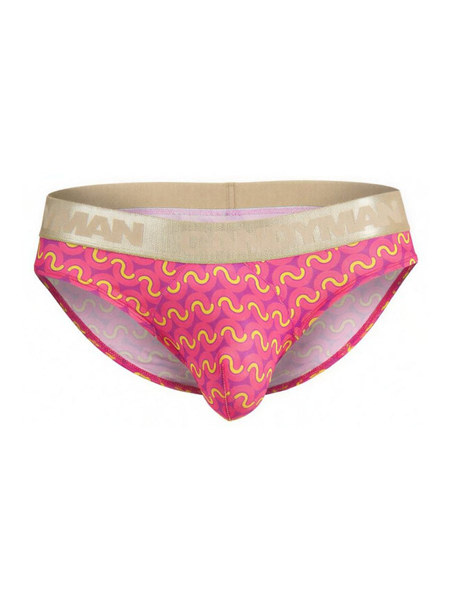 CandyMan 99926 Men's Underwear Printed Briefs Color Printed Pink