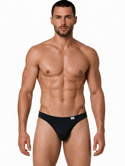 CandyMan 99928 Men's Underwear Bikini Sleek Low Rise Brief Color Black