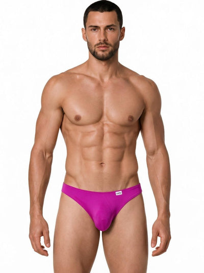 CandyMan 99928 Men's Underwear Bikini Sleek Low Rise Brief Color Magenta