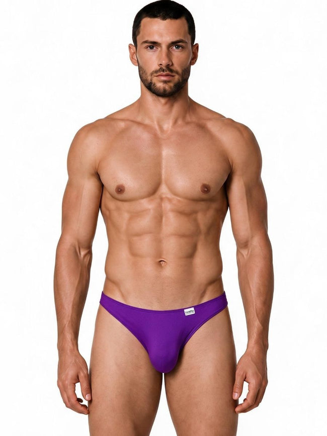 CandyMan 99928 Men's Underwear Bikini Sleek Low Rise Brief Color Orchid