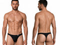 CandyMan 99930 Men's Underwear Sleek Low Rise Thong Color Black