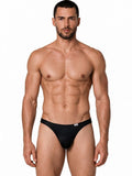 CandyMan 99930 Men's Underwear Sleek Low Rise Thong Color Black