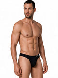 CandyMan 99930 Men's Underwear Sleek Low Rise Thong Color Black