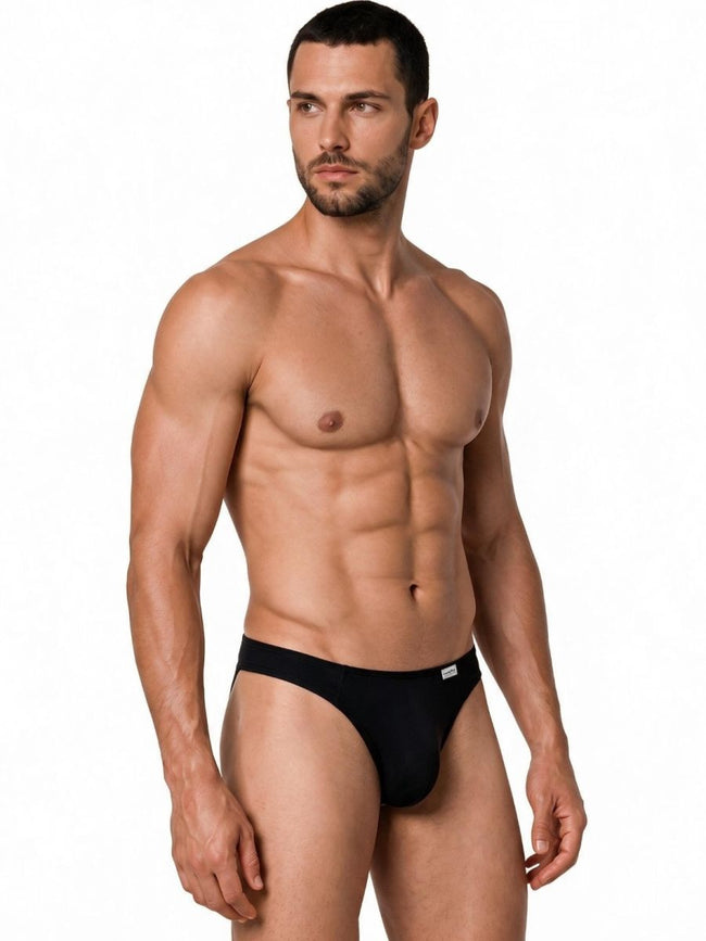 CandyMan 99930 Men's Underwear Sleek Low Rise Thong Color Black