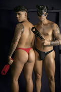 CandyMan 99930 Men's Underwear Sleek Low Rise Thong Color Black