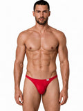 CandyMan 99930 Men's Underwear Sleek Low Rise Thong Color Red